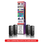 IVG 2400 RELOAD POD 4 PACK SHISHA EDITION (5)